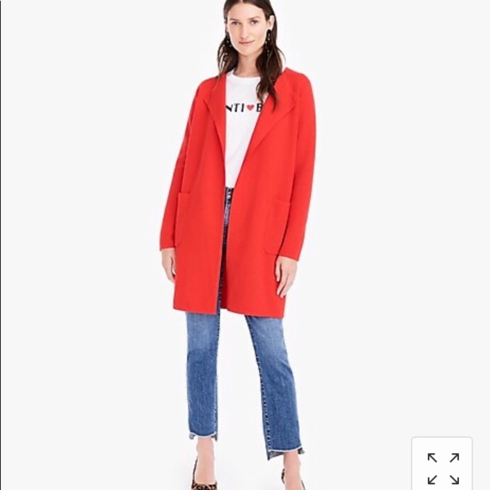 J.Crew Red Sweater Blazer